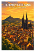 Affiche - Clermont-Ferrand - Capitale de l'Auvergne - affiche clermont-ferrand