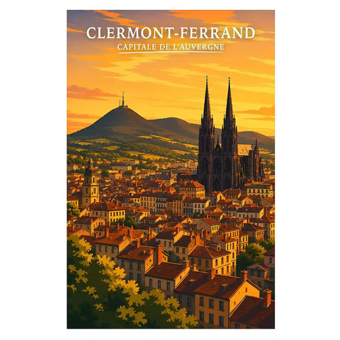 Affiche - Clermont-Ferrand - Capitale de l'Auvergne