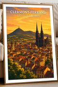 Affiche - Clermont-Ferrand - Capitale de l'Auvergne - affiche clermont-ferrand