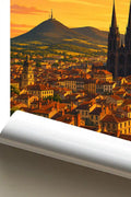 Affiche - Clermont-Ferrand - Capitale de l'Auvergne - affiche clermont-ferrand