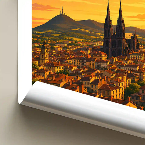 Affiche - Clermont-Ferrand - Capitale de l'Auvergne - affiche clermont-ferrand