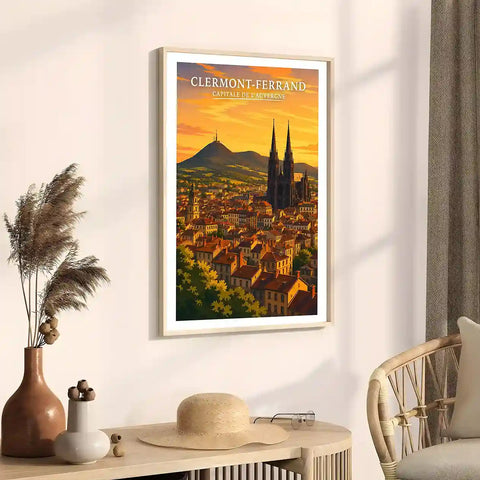 Affiche - Clermont-Ferrand - Capitale de l'Auvergne - affiche clermont-ferrand