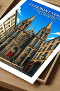 Affiche - Clermont-Ferrand - Cathédrale Notre-Dame-de-l'Assomption - affiche clermont-ferrand