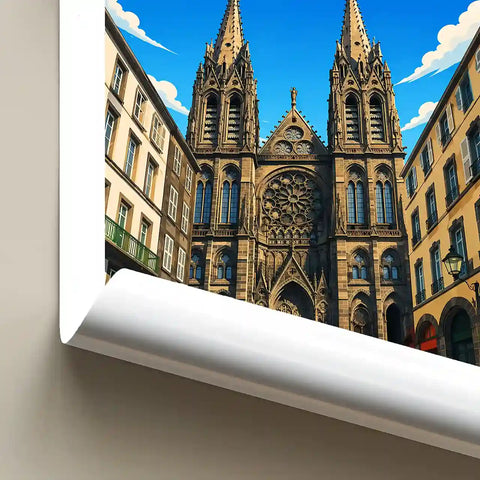 Affiche - Clermont-Ferrand - Cathédrale Notre-Dame-de-l'Assomption - affiche clermont-ferrand