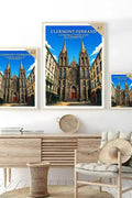 Affiche - Clermont-Ferrand - Cathédrale Notre-Dame-de-l'Assomption - affiche clermont-ferrand