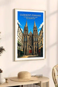 Affiche - Clermont-Ferrand - Cathédrale Notre-Dame-de-l'Assomption - affiche clermont-ferrand