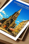 Affiche - Clermont-Ferrand - Église Saint-Eutrope - affiche clermont-ferrand
