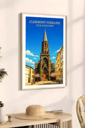 Affiche - Clermont-Ferrand - Église Saint-Eutrope - affiche clermont-ferrand