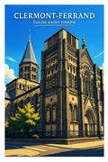 Affiche - Clermont-Ferrand - Église Saint-Joseph - affiche clermont-ferrand