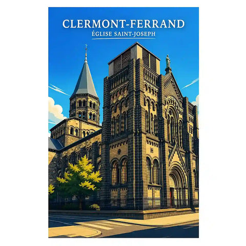 Affiche - Clermont-Ferrand - Église Saint-Joseph