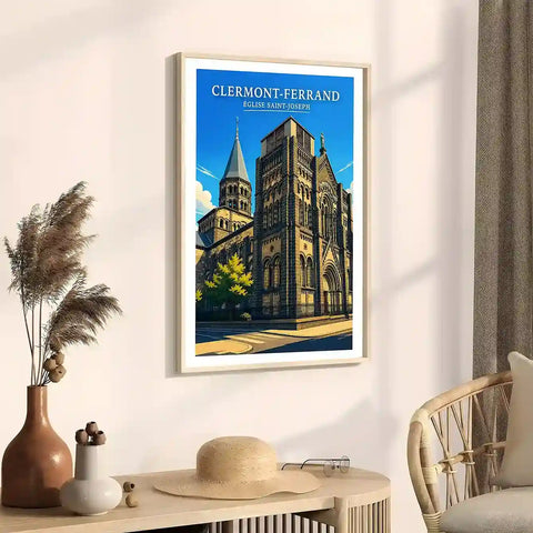 Affiche - Clermont-Ferrand - Église Saint-Joseph - affiche clermont-ferrand