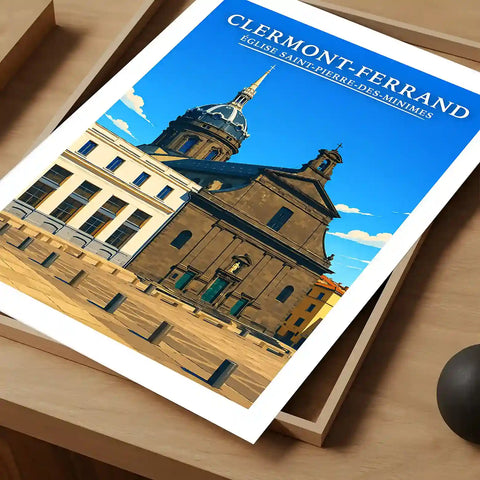 Affiche - Clermont-Ferrand - Église Saint-Pierre-des-Minimes