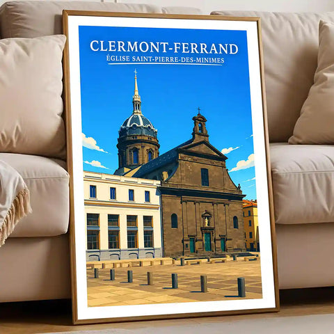 Affiche - Clermont-Ferrand - Église Saint-Pierre-des-Minimes