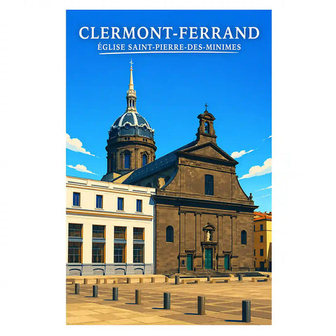 Affiche - Clermont-Ferrand - Église Saint-Pierre-des-Minimes