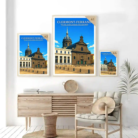 Affiche - Clermont-Ferrand - Église Saint-Pierre-des-Minimes