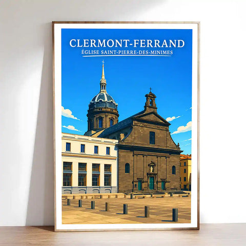 Affiche - Clermont-Ferrand - Église Saint-Pierre-des-Minimes
