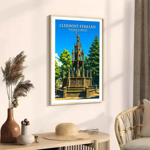 Affiche - Clermont-Ferrand - Fontaine d'Amboise