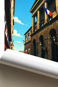 Affiche - Clermont-Ferrand - Hôtel de Ville - affiche clermont-ferrand