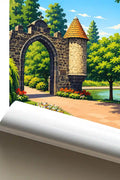 Affiche - Clermont-Ferrand - Jardin Lecoq - affiche clermont-ferrand
