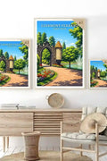 Affiche - Clermont-Ferrand - Jardin Lecoq - affiche clermont-ferrand