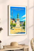 Affiche - Clermont-Ferrand - Place de Jaude - affiche clermont-ferrand