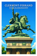 Affiche - Clermont-Ferrand - Statue de Vercingetorix - affiche clermont-ferrand