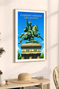 Affiche - Clermont-Ferrand - Statue de Vercingetorix - affiche clermont-ferrand