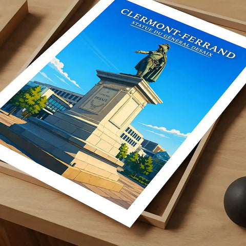 Affiche - Clermont-Ferrand - Statue du Général Desaix