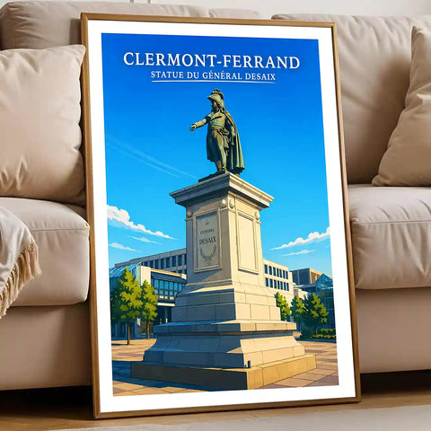 Affiche - Clermont-Ferrand - Statue du Général Desaix
