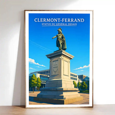 Affiche - Clermont-Ferrand - Statue du Général Desaix