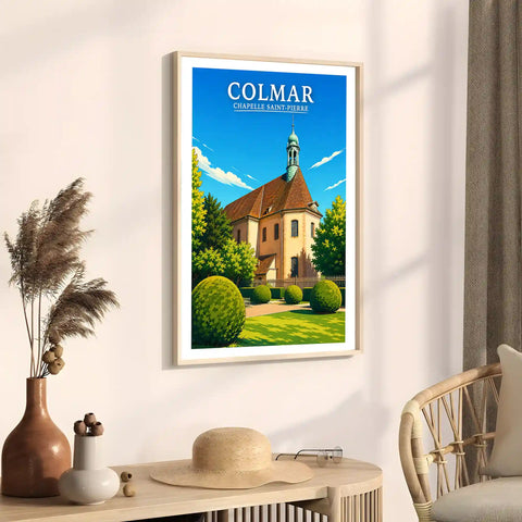 Affiche - Colmar - Chapelle Saint-Pierre - affiche colmar