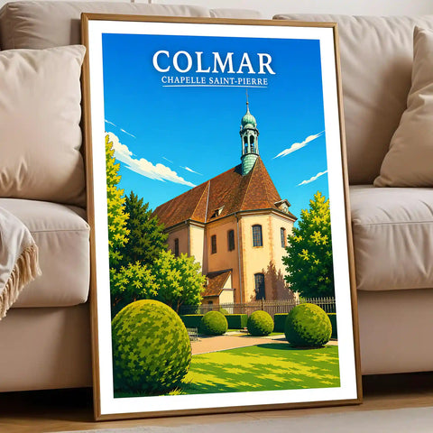Affiche - Colmar - Chapelle Saint-Pierre - affiche colmar
