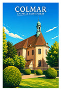 Affiche - Colmar - Chapelle Saint-Pierre - affiche colmar