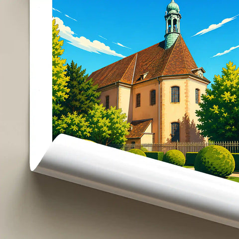 Affiche - Colmar - Chapelle Saint-Pierre - affiche colmar