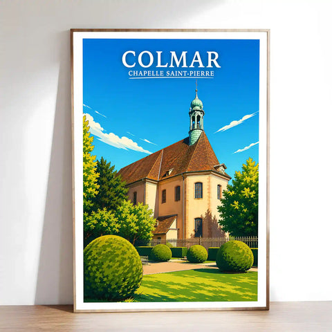 Affiche - Colmar - Chapelle Saint-Pierre - affiche colmar