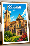 Affiche - Colmar - Collégiale Saint-Martin - affiche colmar