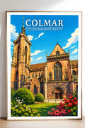 Affiche - Colmar - Collégiale Saint-Martin - affiche colmar