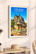 Affiche - Colmar - Fontaine Roesselmann - affiche colmar