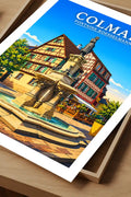 Affiche - Colmar - Fontaine Roesselmann - affiche colmar