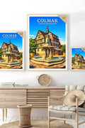 Affiche - Colmar - Fontaine Roesselmann - affiche colmar