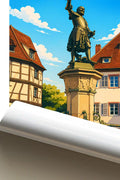 Affiche - Colmar - Fontaine Schwendi - affiche colmar