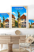 Affiche - Colmar - Fontaine Schwendi - affiche colmar