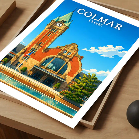 Affiche - Colmar - La Gare - affiche colmar