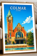 Affiche - Colmar - La Gare - affiche colmar