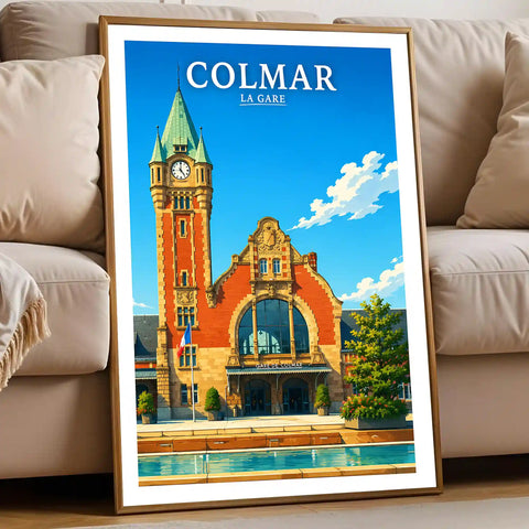 Affiche - Colmar - La Gare - affiche colmar