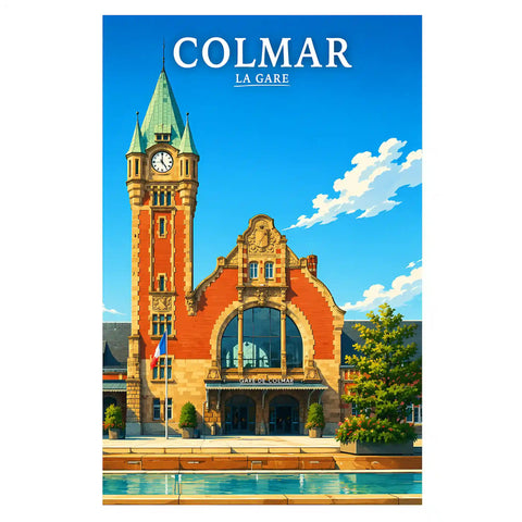 Affiche - Colmar - La Gare - affiche colmar