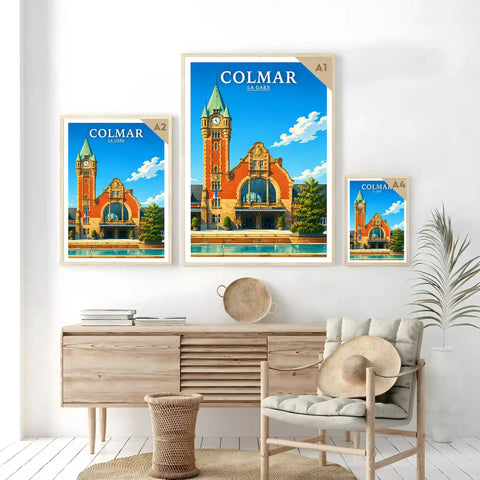 Affiche - Colmar - La Gare - affiche colmar