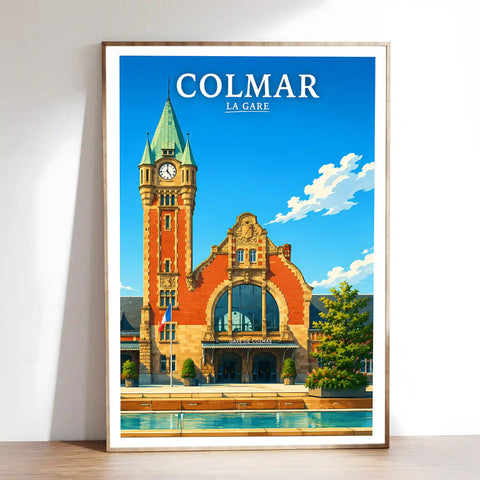 Affiche - Colmar - La Gare - affiche colmar