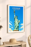 Affiche - Colmar - Statue de la Liberté - affiche colmar