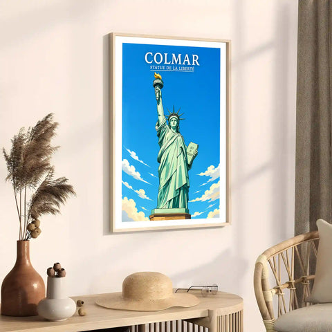Affiche - Colmar - Statue de la Liberté - affiche colmar